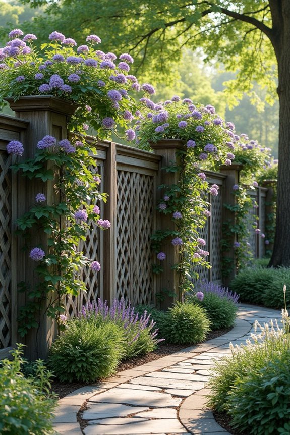 lattice panels for climbing vines