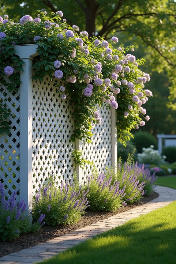 lattice trellis for climbing vines