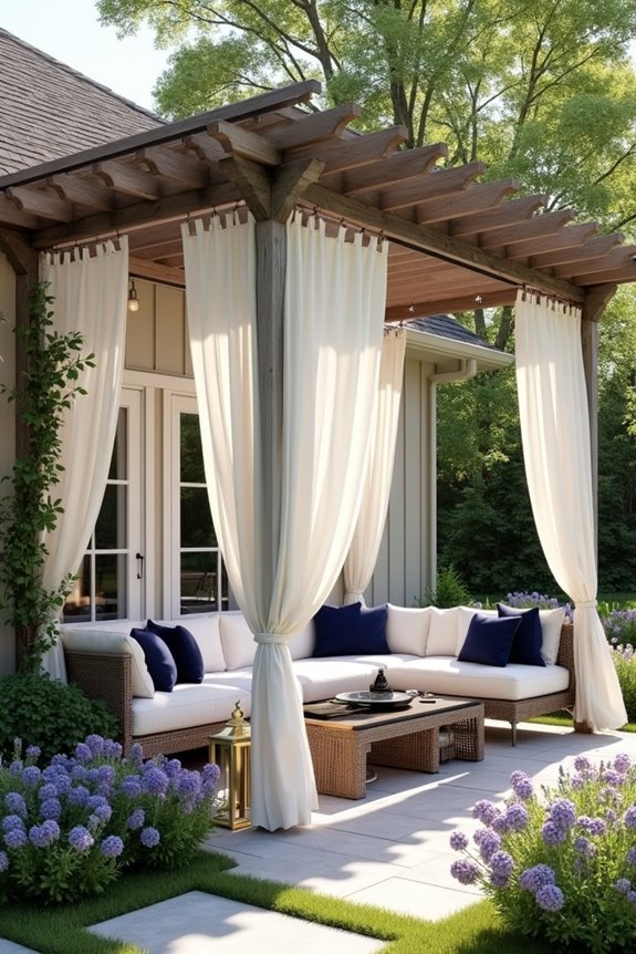 layered curtain panel system