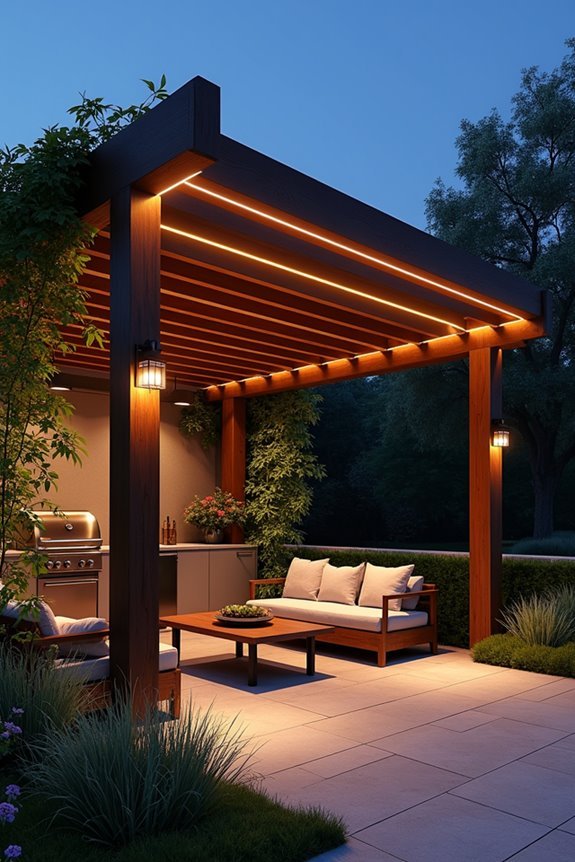 layered outdoor lighting design