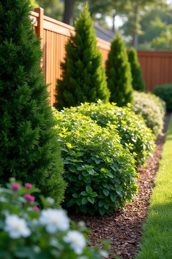 layered shrub border design