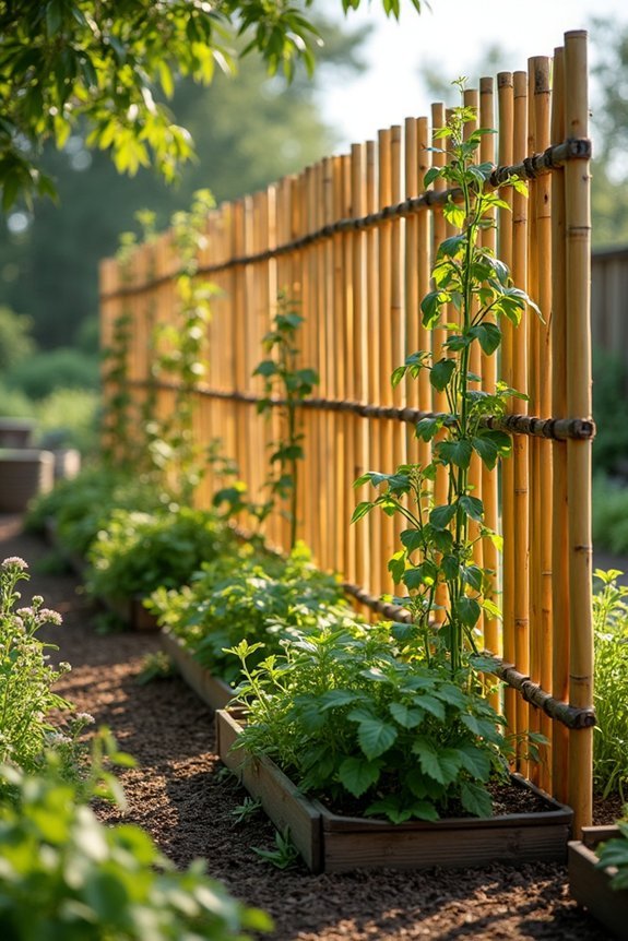 lightweight flexible bamboo enclosure