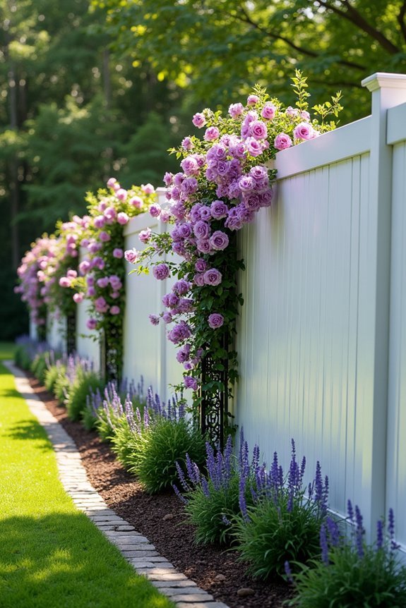 living borders with flowering vines