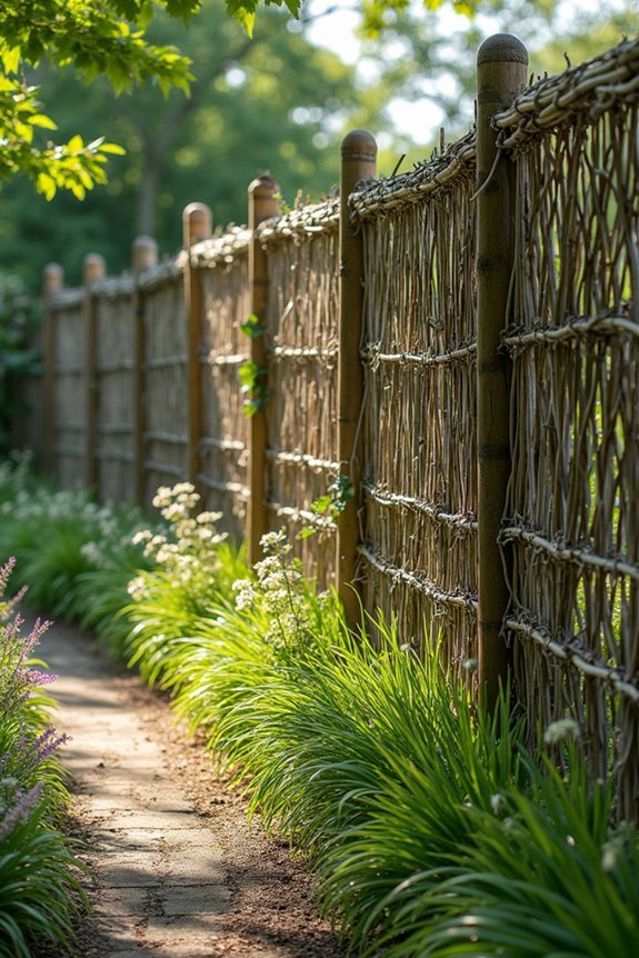 living fence with willow