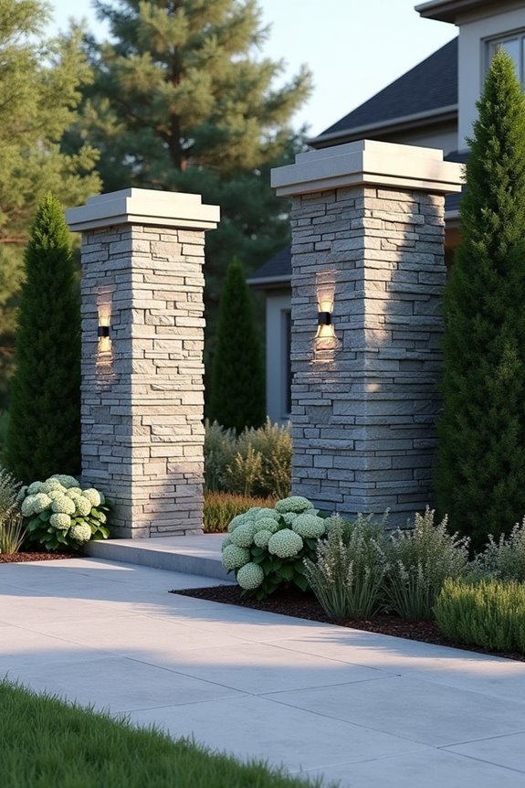 load bearing stone veneer columns