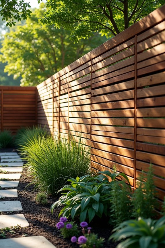 louvered angled slat design