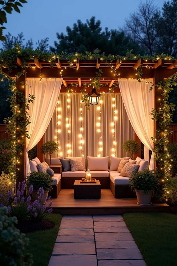 luminous curtain light installation