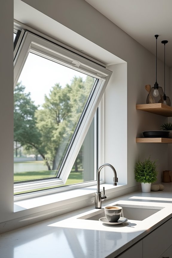 maximize space with awning windows