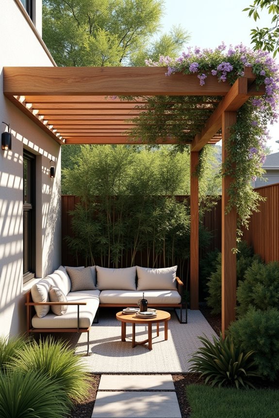 maximize space with pergolas