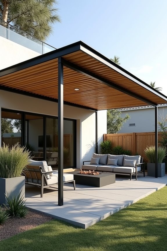 metal bamboo canopy installation