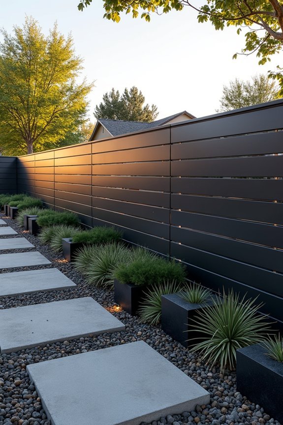 metal panel fence materials