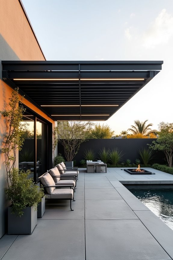 minimalist flat roof design