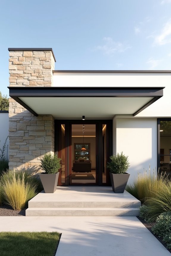 minimalist flat roof design