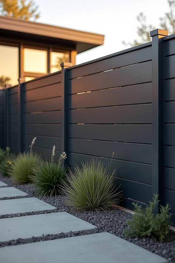 minimalist metal panel aesthetics