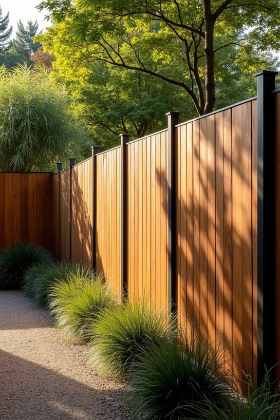 minimalist partition fence design