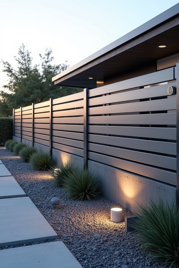 minimalist sustainable fence designs