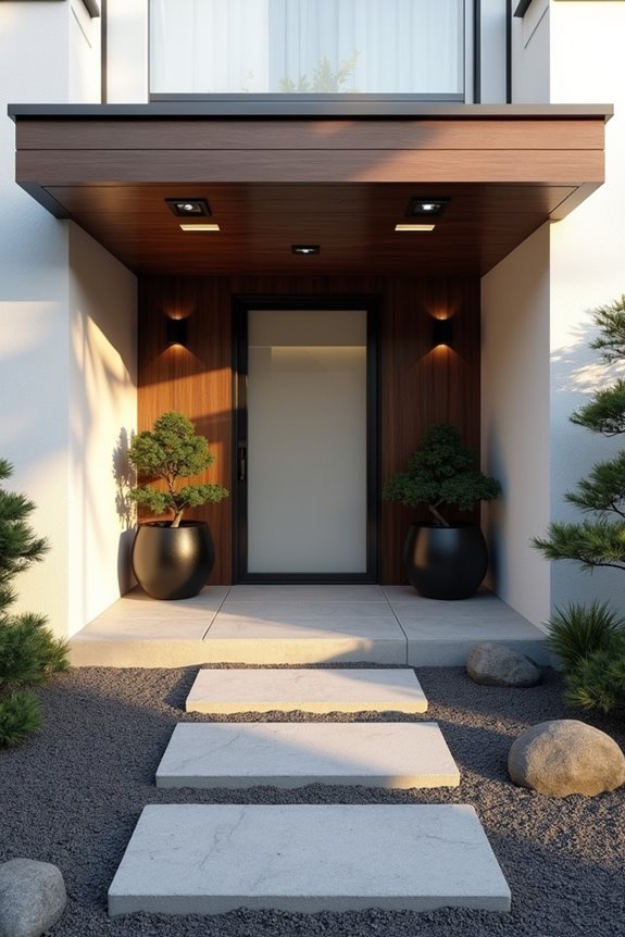 minimalist zen entrance covers