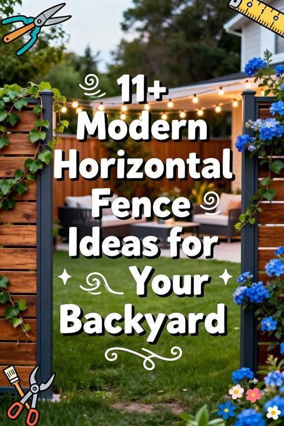 Read more about the article 11+ Modern Horizontal Fence Ideas for Your Backyard