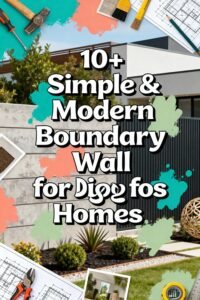 Read more about the article 10+ Simple & Modern Boundary Wall Designs for Homes