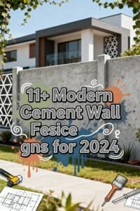 Read more about the article 11+ Modern Cement Wall Fence Designs for 2024