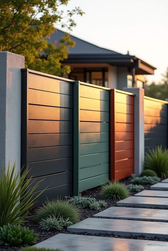 modern fence color trends