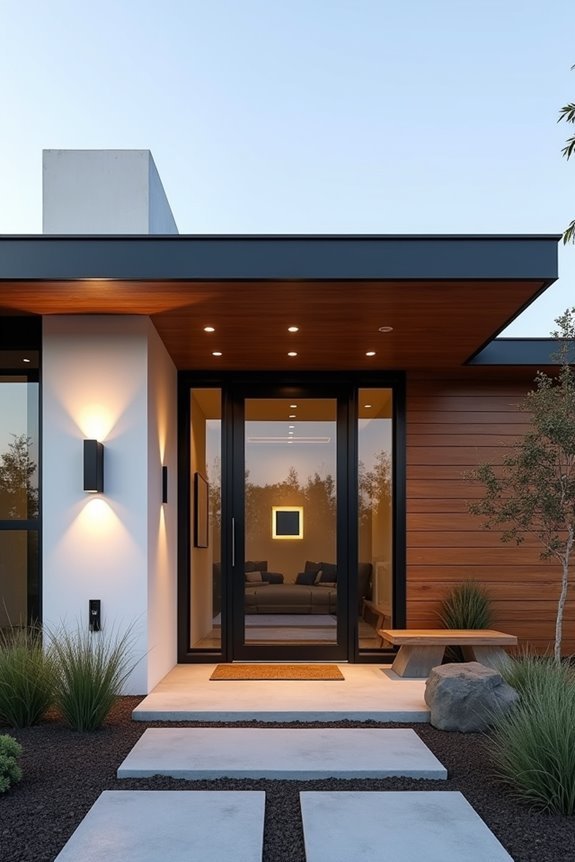 modern flat roof aesthetics