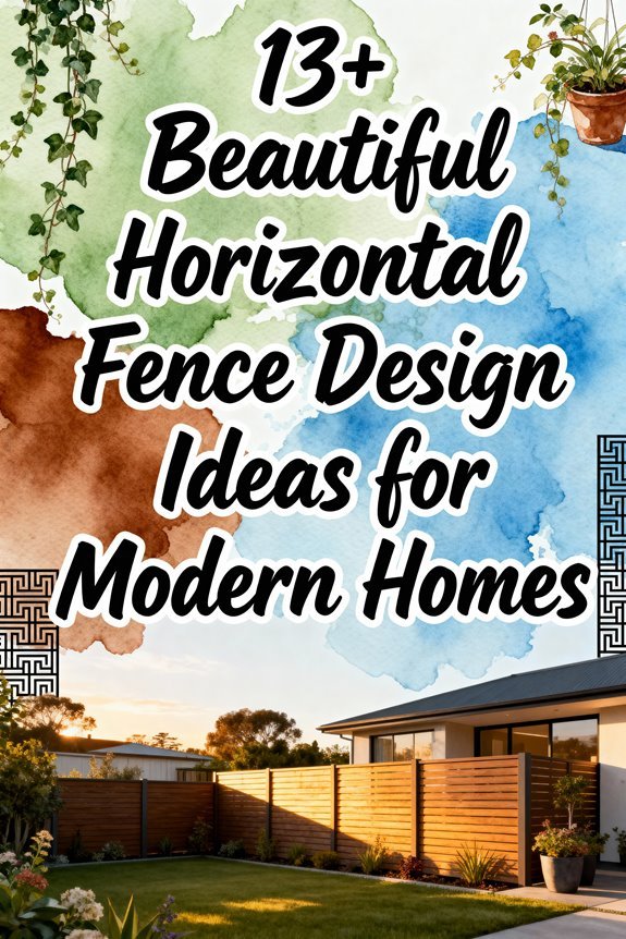 Read more about the article 13+ Beautiful Horizontal Fence Design Ideas for Modern Homes