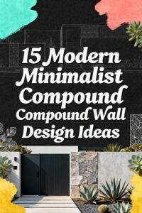Read more about the article 15 Modern Minimalist Compound Wall Design Ideas