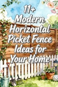 Read more about the article 11+ Modern Horizontal Picket Fence Ideas for Your Home
