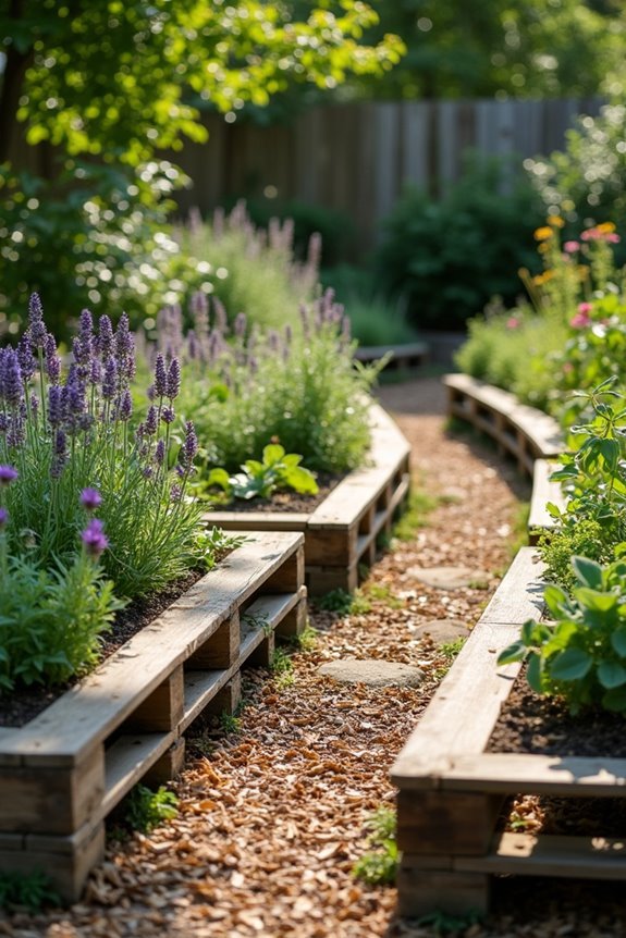 modular temporary garden borders