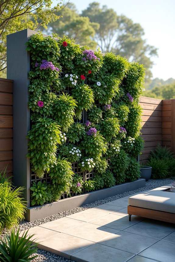 modular vertical garden installation