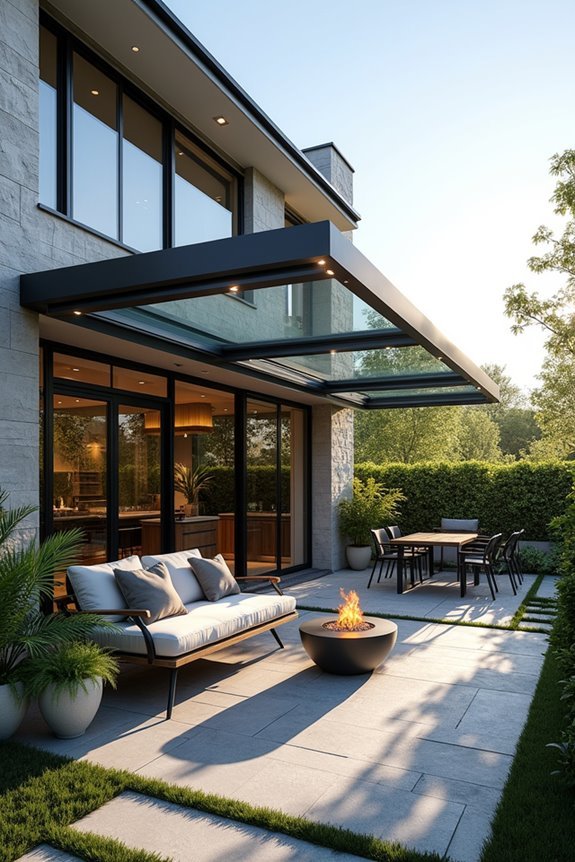 motorized glass canopy advantages