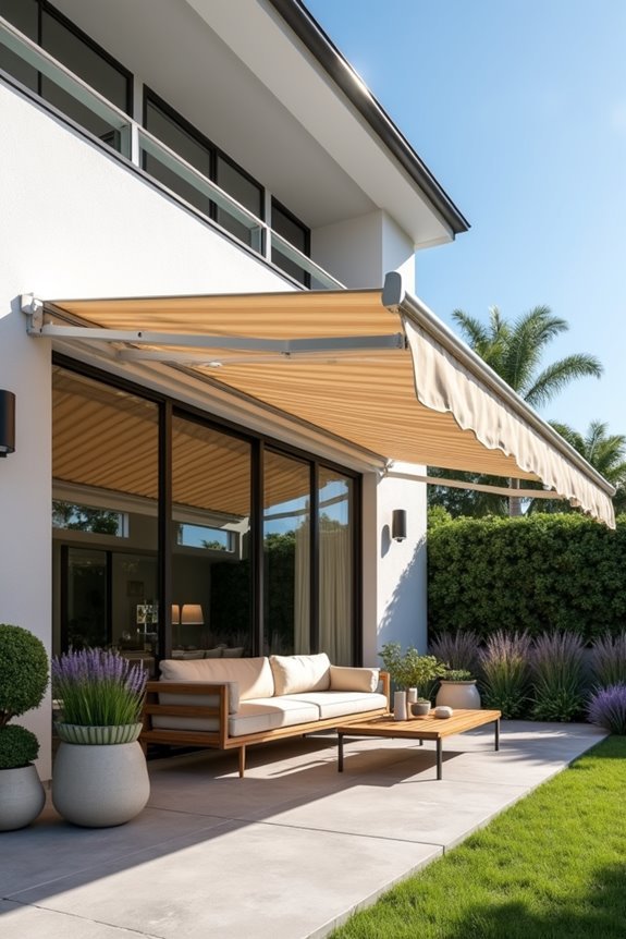 motorized retractable awning systems
