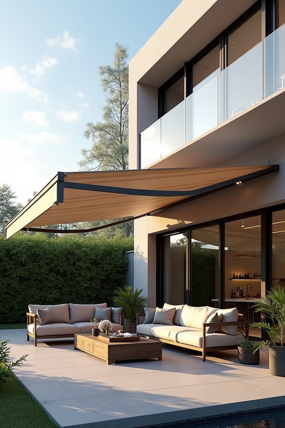 motorized solar powered awnings technology