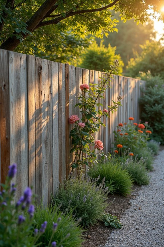 natural reclaimed wood fencing