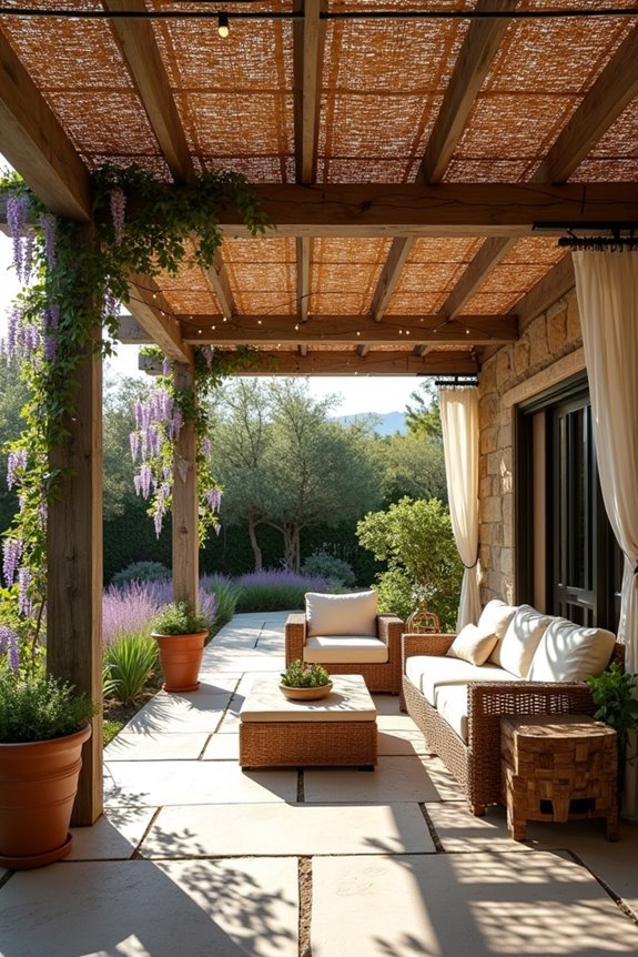 natural woven wicker panels