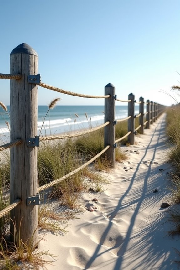 nautical rope privacy barrier