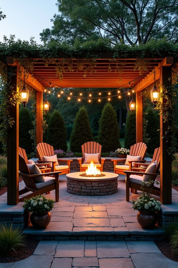optimal fire pit seating