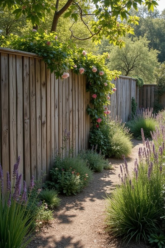 organic rustic fencing aesthetics