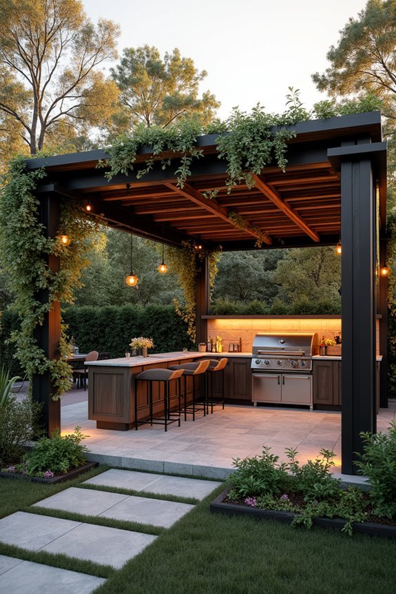 outdoor cooking space enhancement