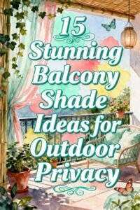 Read more about the article 15 Stunning Balcony Shade Ideas for Outdoor Privacy