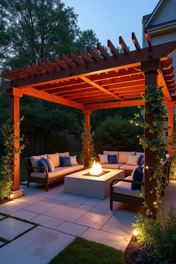 pergola fire pit regulations compliance