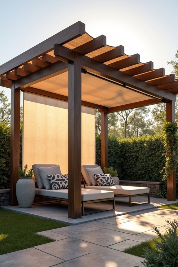 pergola shade cloth options