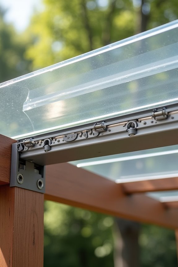 polycarbonate fastening and sealing