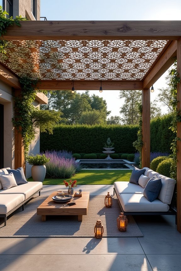 precision patterned outdoor screens