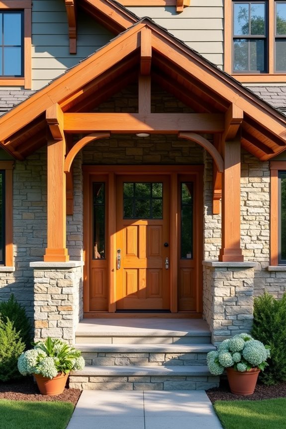 premium wood overhang construction