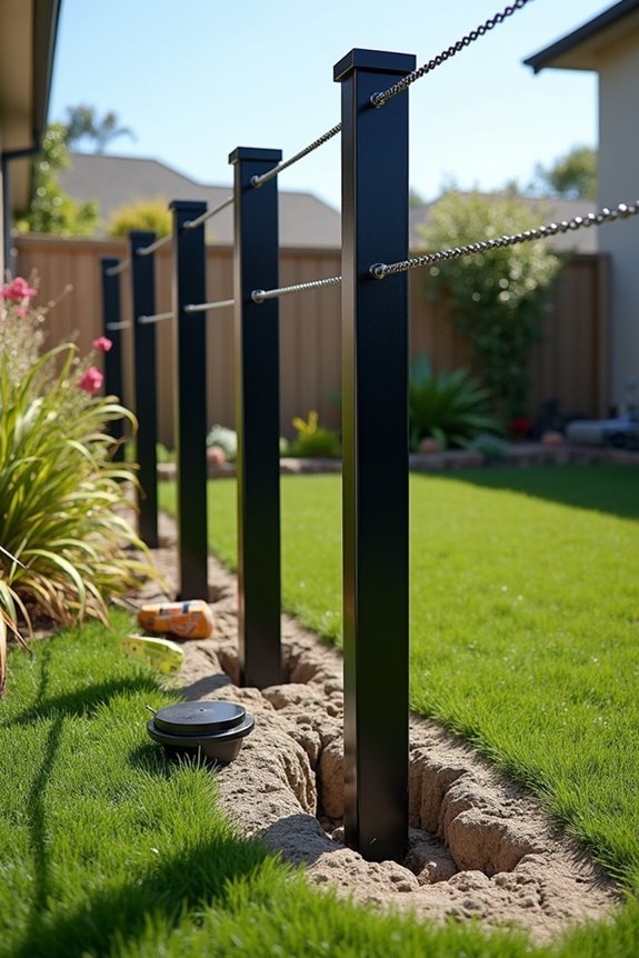 proper black post installation