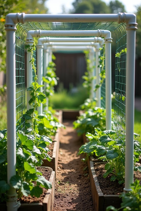 pvc garden framework assembly