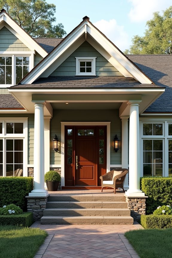 pyramid shaped porch roof stability