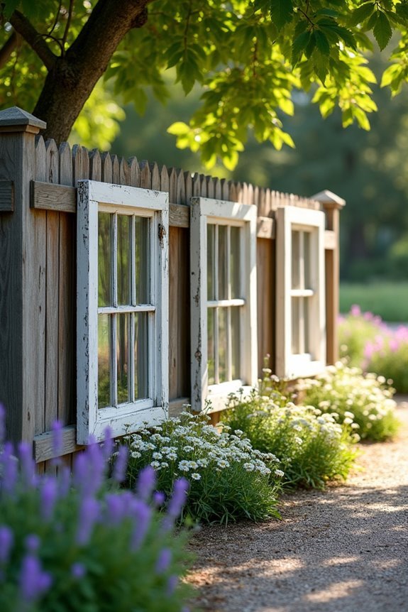 reclaimed window frame displays